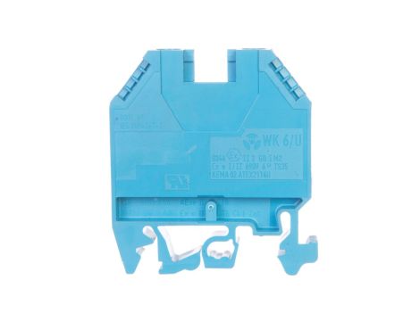 Zacisk szeregowy instalacyjny neutralny 6mm2 poliamidowy niebieski KXA06NH