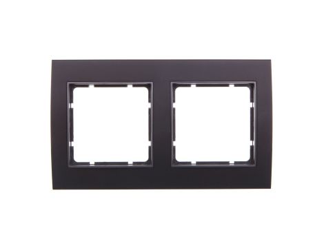 Berker B.3 Ramka podwójna aluminium czarny/antracyt 10123005
