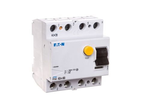 Wyłącznik różnicowoprądowy 4P 63A 0,3A typ AC PFIM-63/4/03-MW 235416