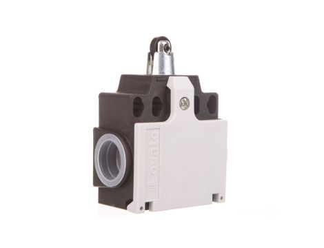 Wyłącznik krańcowy 1R 1Z migowy tworzywo trzpień wciskany z rolką KCB1S11