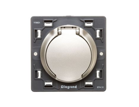 CELIANE Gniazdo odkurzacza centralnego tytan 067431