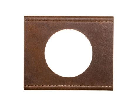 CELIANE Ramka pojedyncza skóra brąz 069401