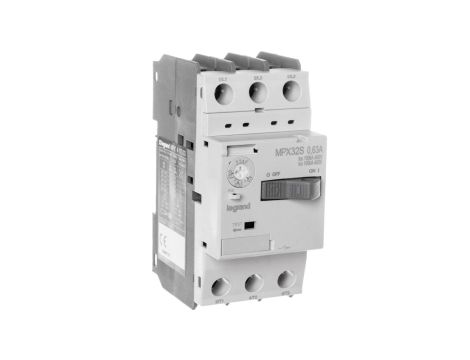 Wyłącznik silnikowy 3P 0,18kW 0,4-0,63A MPX3 32S 417303
