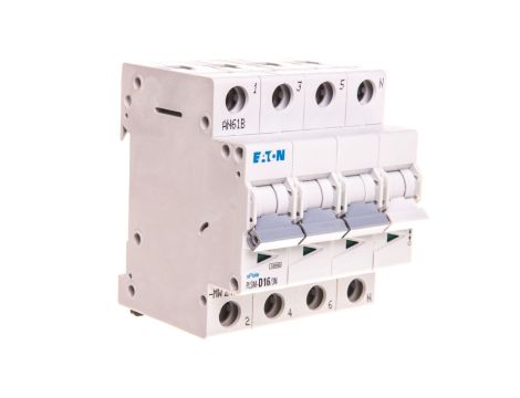 Wyłącznik nadprądowy 3P+N D 16A 10kA AC PLSM-D16/3N-MW 242566