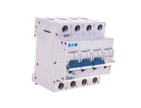 Wyłącznik nadprądowy 3P+N D 20A 10kA AC PLSM-D20/3N-MW 242567