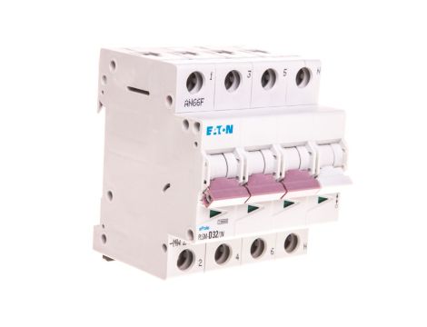 Wyłącznik nadprądowy 3P+N D 32A 10kA AC PLSM-D32/3N-MW 242569