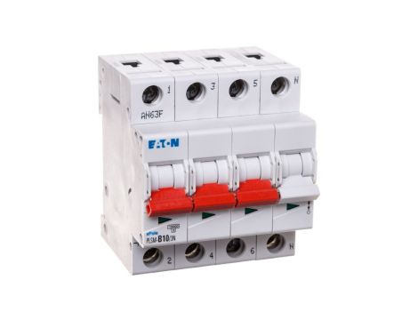 Wyłącznik nadprądowy 3P+N B 10A 10kA AC PLSM-B10/3N-MW 242513