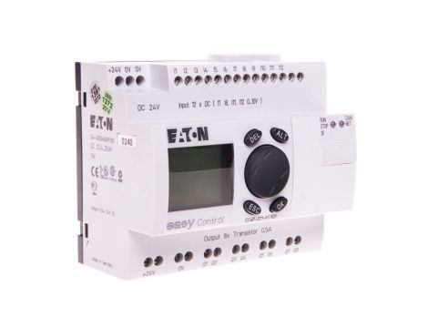Sterownik easyControl 12we/8wy (tranzystorowe) 24V DC klawiatura wyświetlacz LCD EC4P-221-MTXD1 106391