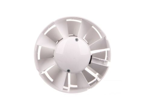 Wentylator kanałowy fi 125 230V 16W 190m3/h 38dB o przepływie mieszanym z timerem biały 125VKO1T