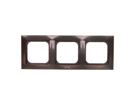 IMPRESJA Ramka potrójna do łączników IP44 antracyt RH-3Y/50