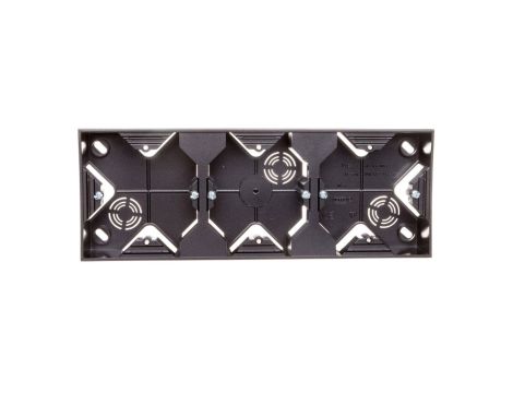 IMPRESJA Puszka natynkowa potrójna antracyt PNP-3Y/50