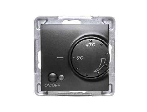 IMPRESJA Regulator temperatury /czujnik napowietrzny/ antracyt RTP-1YN/m/50