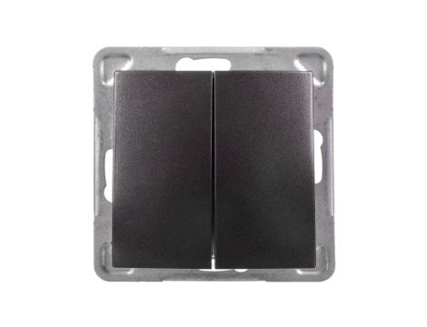 IMPRESJA Łącznik schodowy + pojedynczy antracyt ŁP-9Y/m/50