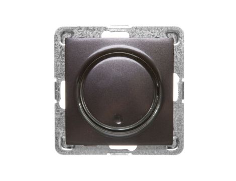 IMPRESJA Ściemniacz przyciskowo-obrotowy /żarowy i halogenowy/ antracyt ŁP-8Y/m/50