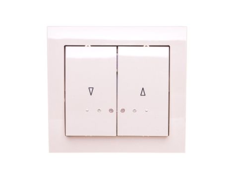 KIER Łącznik żaluzjowy z podświetleniem beżowy ŁP-7WS/01