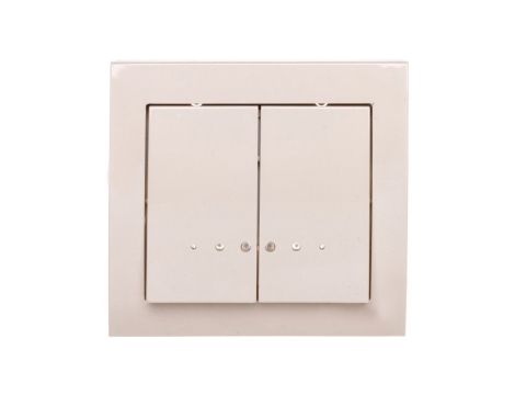 KIER Łącznik świecznikowy z podświetleniem beżowy ŁP-2WS/01