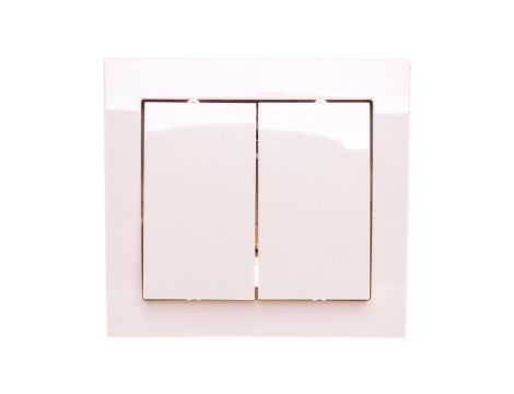 KIER Łącznik schodowy podwójny beżowy ŁP-10W/01