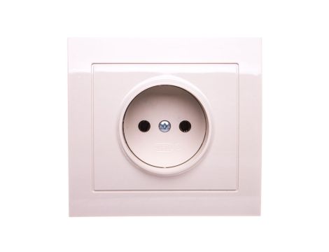 KIER Gniazdo pojedyncze b/u beżowe GP-1W/01