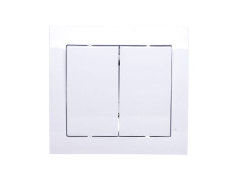 KIER Łącznik schodowy + pojedynczy biały ŁP-9W/00