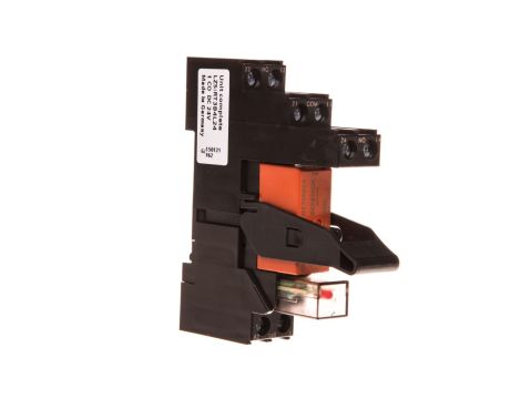 Przekaźnik kompletny serii RT 1P 24V DC z separacją logiczną moduł LED czerwony przył. śrubowe LZS:RT3B4L24