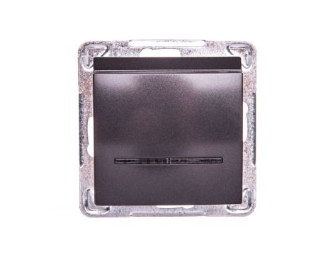 IMPRESJA Łącznik hotelowy z podświetleniem antracyt ŁP-15YS/m/50