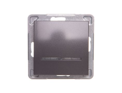 IMPRESJA Łącznik kontrolny z podświetleniem antracyt ŁP-12YS/m/50