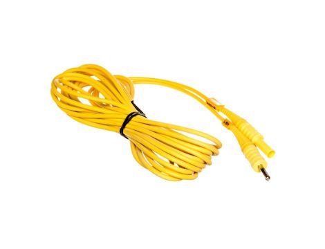 Przewód pomiarowy 5m żółty /wtyki bananowe/ WAPRZ005YECC