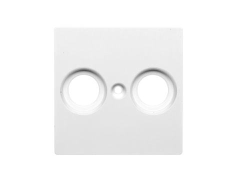 Merten System M Płytka centralna podwójna gniazda antenowego TV/SAT biała MTN4122-0325