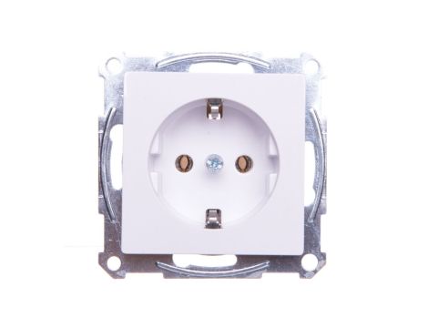 Merten System M Gniazdo pojedyncze Schuko 16A IP20 białe MTN2401-0325