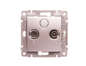 VENA Gniazdo antenowe RTV końcowe aluminium 514073