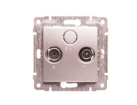 VENA Gniazdo antenowe RTV końcowe aluminium 514073