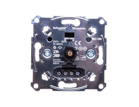 Merten Ściemniacz przyciskowo-obrotowy uniwersalny 20-600W IP20 MTN5139-0000