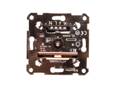 Merten Ściemniacz przyciskowo-obrotowy obciążenie indukcyjne 1000W MTN5135-0000