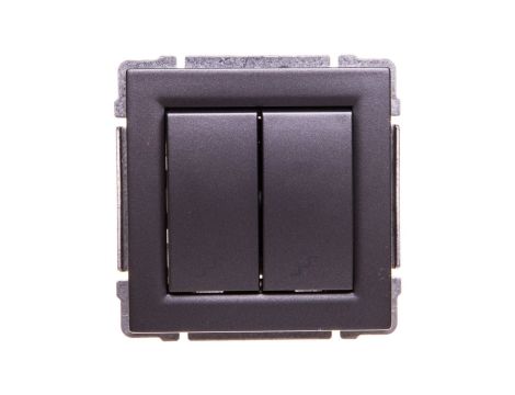 KOS66 Łącznik schodowy podwójny grafit 666019