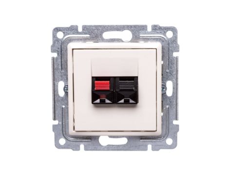 VENA Gniazdo głośnikowe pojedyncze krem 510372