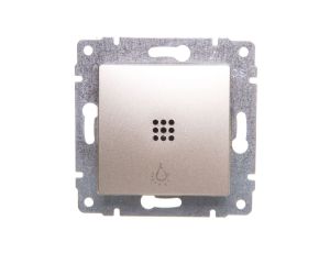 VENA Przycisk /światło/ z podświetleniem satyna 525013