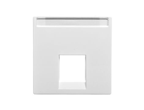 Merten System M Płytka centralna pojedyncza gniazda komputerowego RJ45 biała MTN469825