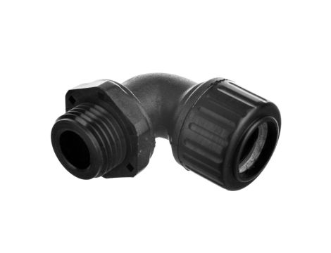 Dławnica kątowa do węża osłonowego PG9 IP65 SILVYN HW PG 9 czarna 61794110