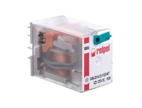 Przekaźnik przemysłowy 4P 125V DC AgNi R4N-2014-23-1125-WT