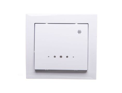 KIER Łącznik krzyżowy z podświetleniem biały ŁP-4WS/00