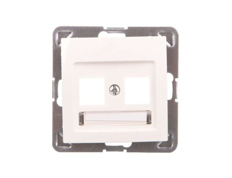 IMPRESJA Obudowa gniazda teleinformatycznego podwójnego ecru GPK-2Y/p/27