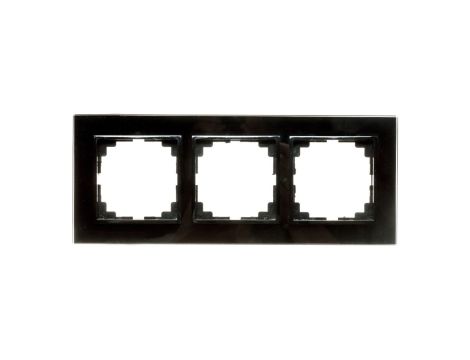Sentia Ramka potrójna szklana czarna 1473-61