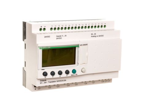 Sterownik programowalny 16wej 10wyj 24V DC RTC/LCD Zelio SR3B262BD