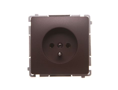 Simon Basic Gniazdo pojedyncze z/u 16A, 250V czekoladowy BMGZ1.01/47