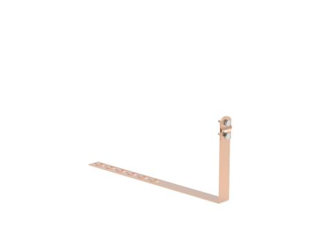 Uchwyt pod dachówkę L-415mm H-100mm miedziany z zaczepami skręcany 10.4.1/Z/S CU /91003503/