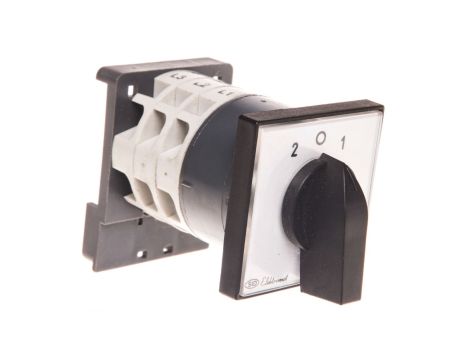 Łącznik krzywkowy 2-0-1 3P 12A na szynę IP65 Łuk E12-74 921211