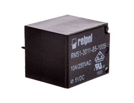 Przekaźnik miniaturowy 1Z 10A 5V DC PCB RM51-3011-85-1005 2614696