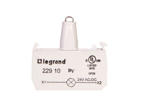 Korpus do główek podświetlanych biały 24V zaciski śrubowe 022910