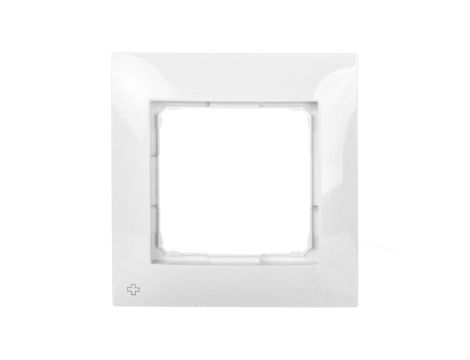 Simon 54 Premium Ramka pojedyncza antybakteryjna biała /do karton-gips/ DRK1/AB11
