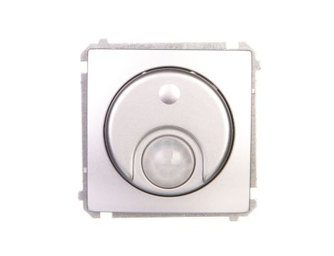 Simon Basic Łącznik z czujnikiem ruchu z przekaźnikiem z zabezpieczeniem 8A 230V srebrny mat BMCR11P.01/43